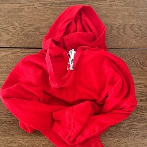 Victoria’s Secret Pink Red 3/4 Zip Hoodie NWT
